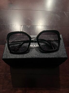 Prada Black Oversized Square Women's Sunglasses